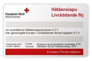 Ensiapukoulutukset